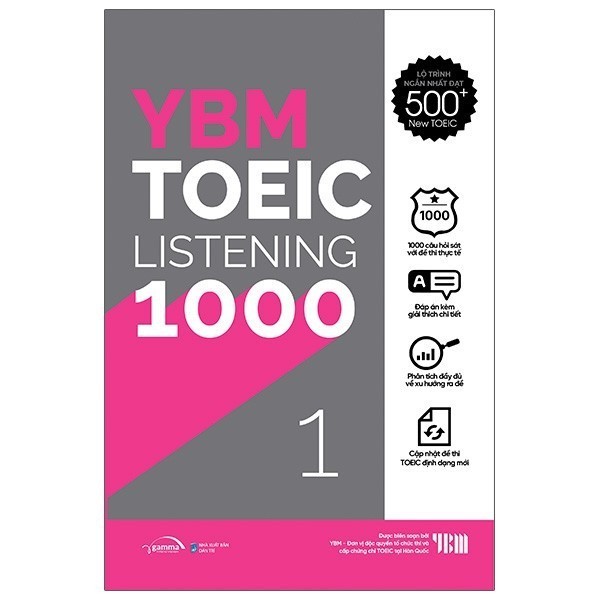 Ảnh Sách Bộ: YBM TOEIC 1000: Reading (1-2) + Listening (1-2) (Combo/Lẻ 4 Cuốn) 4