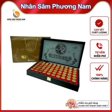 Đông Trùng Hạ Thảo Hàn Quốc 60 Viên Hộp Gỗ Đen - điều hòa huyết áp