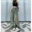 Quần jeans ống rộng, Quần bò xám bụi vàng phong cách hiện đại hot 2025 LN09