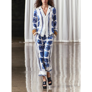 Zara made in Morocco đủ tag áo sơ mi và quần dài họa tiết ô hình Luumooc