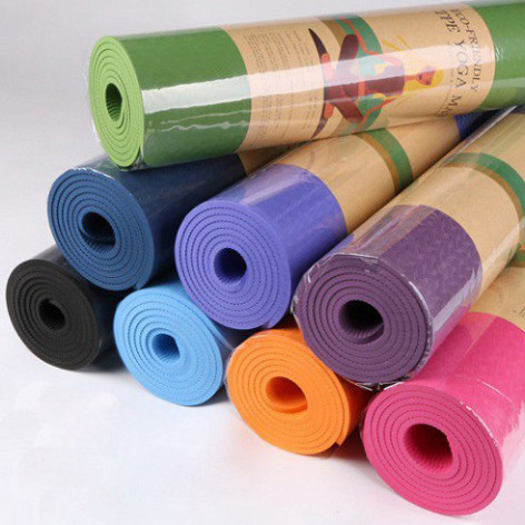 Thảm Tập yoga PTLUXURY chống trượt 2 lớp dày chất liệu cao su non TPE cao cấp [ HÀNG TỐT ]