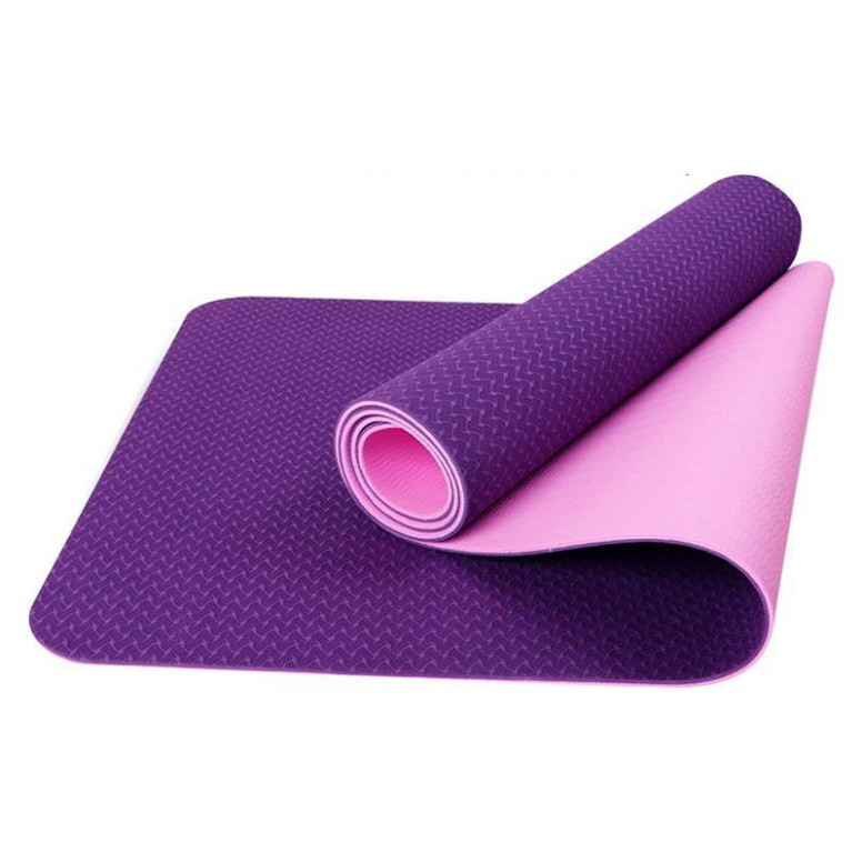 Thảm Tập yoga PTLUXURY chống trượt 2 lớp dày chất liệu cao su non TPE cao cấp [ HÀNG TỐT ]