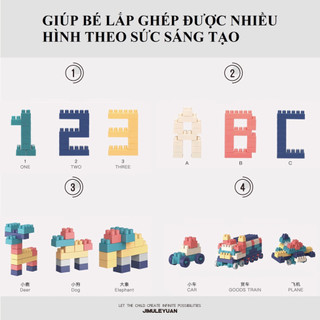 Bộ đồ chơi xếp hình 520 chi tiết giúp bé phát triển trí tuệ cho trẻ