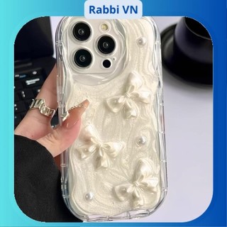 [Nơ ngọc trai] Ốp lưng iphone hoạ tiết Nơ ngọc trai cho 7plus/8plus/x/xs/xsmax/11/12/13/14/15/16pro/plus/promax RABBI
