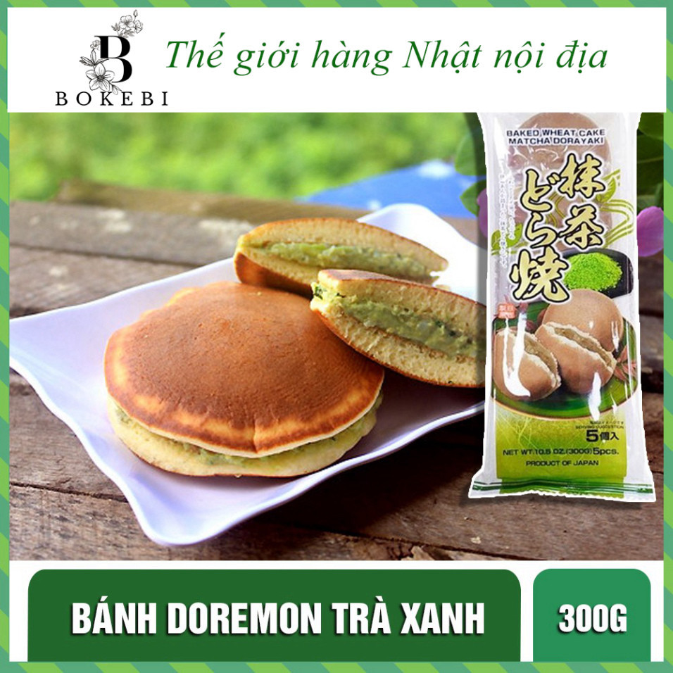 (5 bánh) Bánh Rán Doremon nhân trà xanh, đậu đỏ và hạt dẻ 300g - Hàng ...