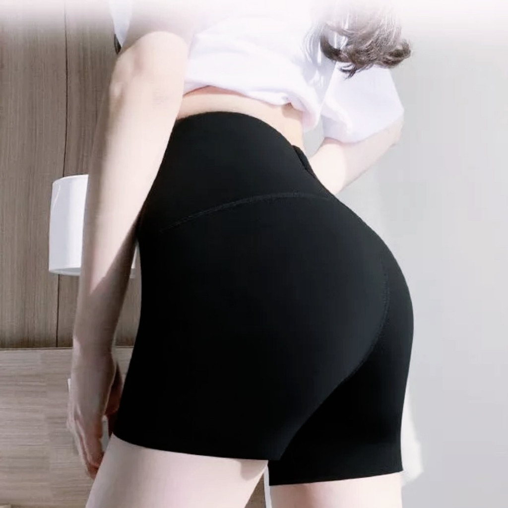 Quần legging đùi ECOCHIC nữ cạp cao gen bụng tập gym yoga chất liệu su đúc định hình nâng mông