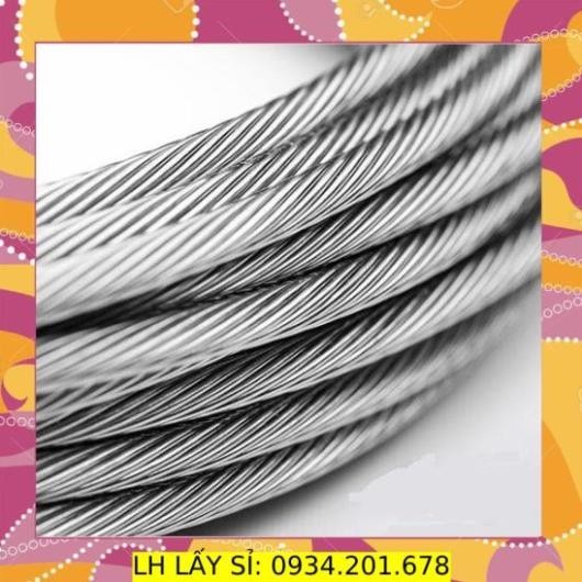 Dây Cáp INOX 304 Siêu Bền Phi 5mm 6mm 8mmTính Theo Mét,Cắt Theo Ưu Cầu ...