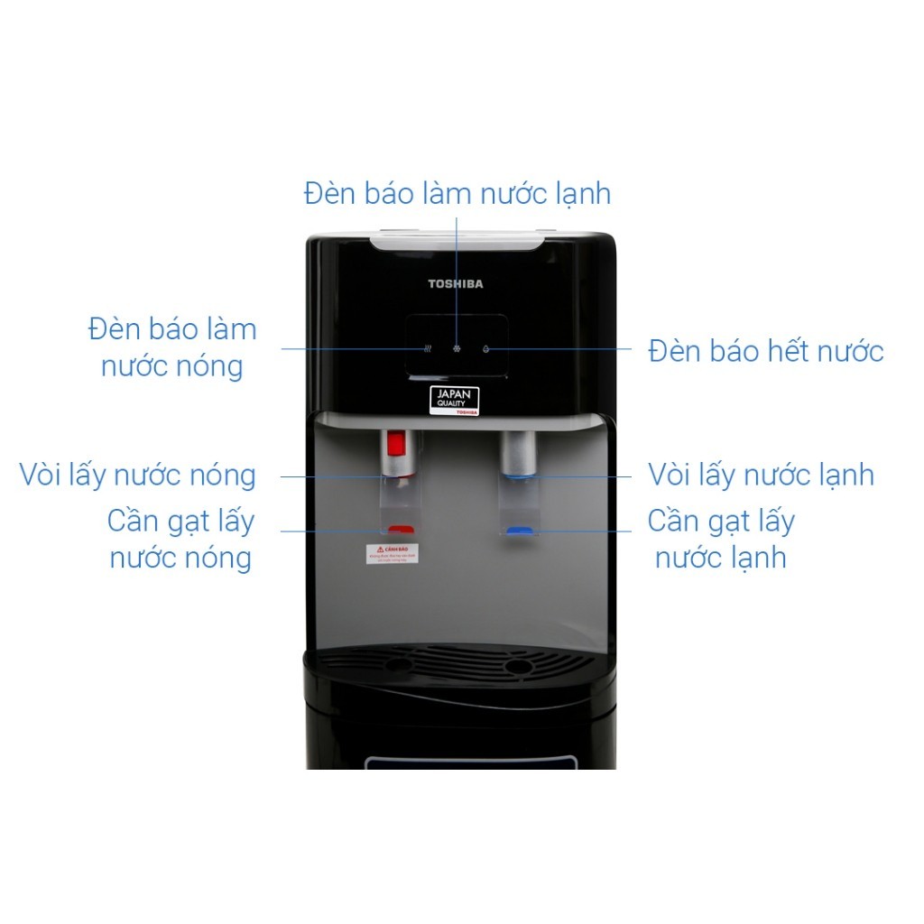 Cây nước nóng lạnh Toshiba RWF-W1669BV - Bình nước 20L lắp âm - Bảo hàng chính hãng 12 tháng