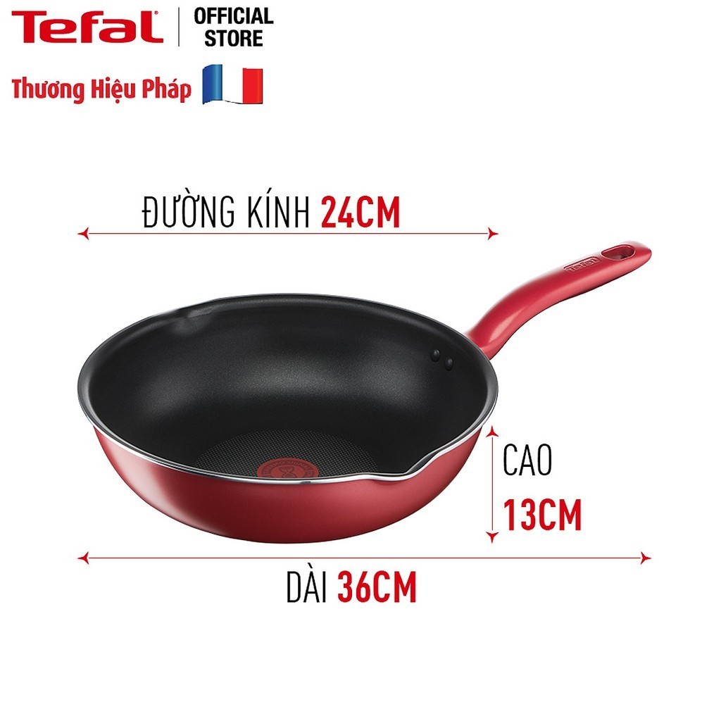 Chảo chiên sâu lòng Tefal So Chef 28cm (G1358695) - Bảo hành chính hãng 24 tháng [Hỏa tốc HCM]