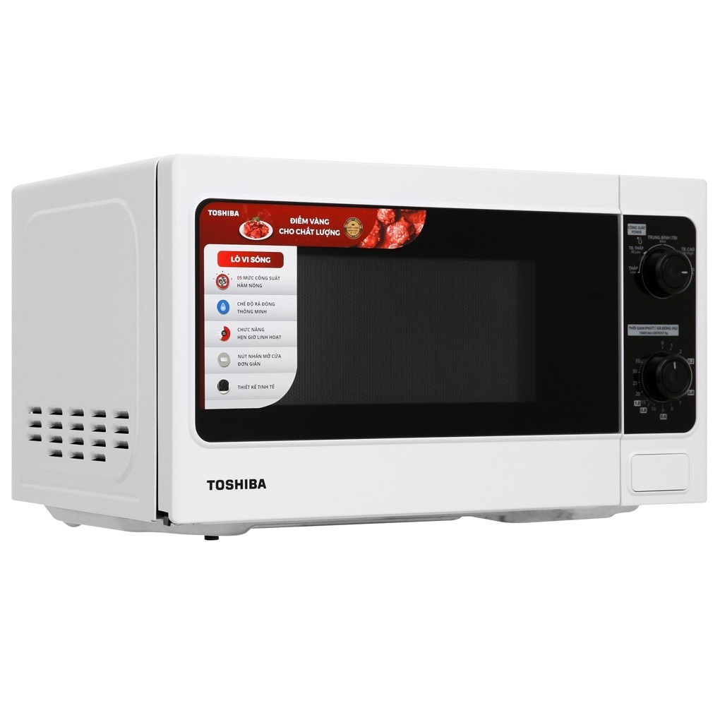 Lò vi sóng Toshiba ER-SM20(W1)VN - Dung tích 20L - Bảo hành chính hãng 12 tháng [Hỏa tốc Hcm]