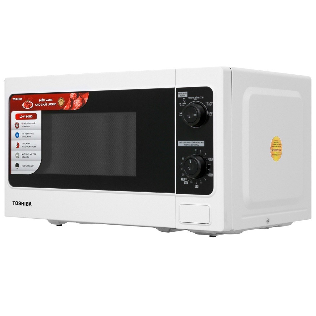 Lò vi sóng Toshiba ER-SM20(W1)VN - Dung tích 20L - Bảo hành chính hãng 12 tháng [Hỏa tốc Hcm]