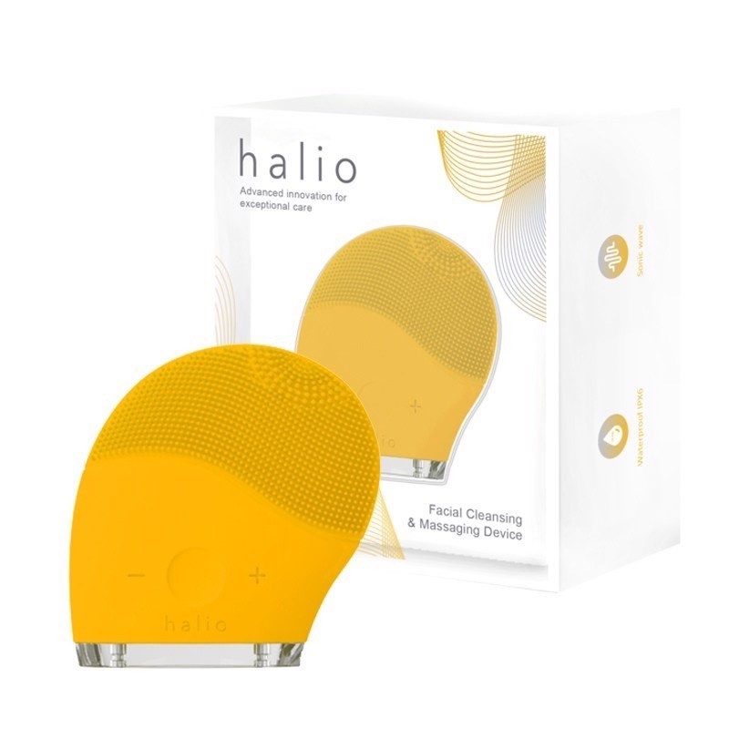 Máy rửa mặt và massage Halio Facial Cleansing & Massaging Device - Bảo hành chính hãng 24 tháng