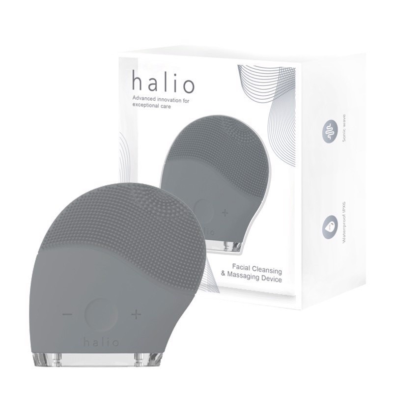 Máy rửa mặt và massage Halio Facial Cleansing & Massaging Device - Bảo hành chính hãng 24 tháng