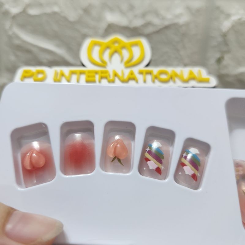 Set 24 móng tay giả, có keo xinh xắn (mẫu 27)