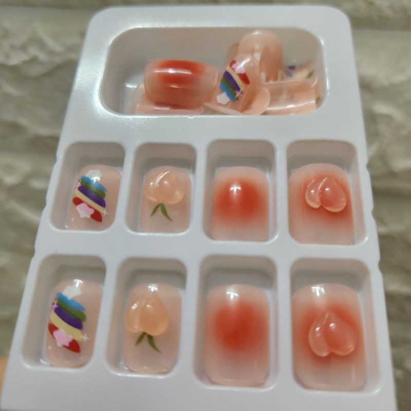 Set 24 móng tay giả, có keo xinh xắn (mẫu 23)