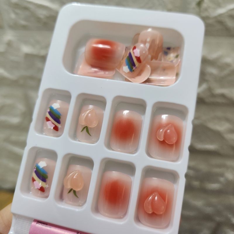 Set 24 móng tay giả, có keo xinh xắn (mẫu 23)