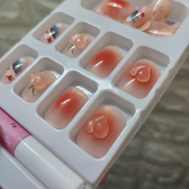 Set 24 móng tay giả, có keo xinh xắn (mẫu 23)