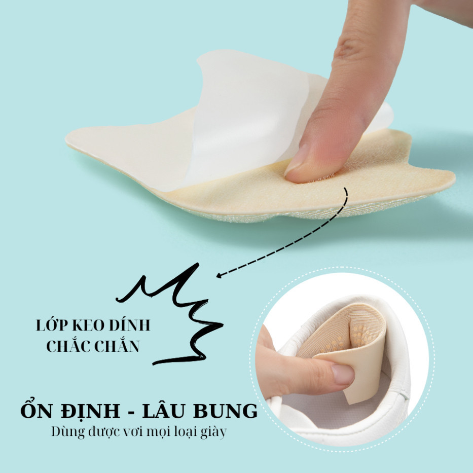 Ảnh Miếng Dán Lót Gót Giày 5D Chống Rộng MINSU M5510 Lót Đệm Có Hạt Silicon Bảo Vệ, Chống Trầy Cho Giày Cao Gót Thể Thao 4