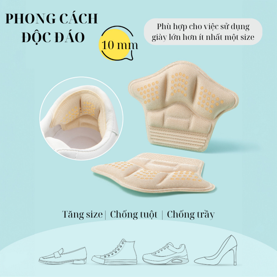 Ảnh Miếng Dán Lót Gót Giày 5D Chống Rộng MINSU M5510 Lót Đệm Có Hạt Silicon Bảo Vệ, Chống Trầy Cho Giày Cao Gót Thể Thao 1