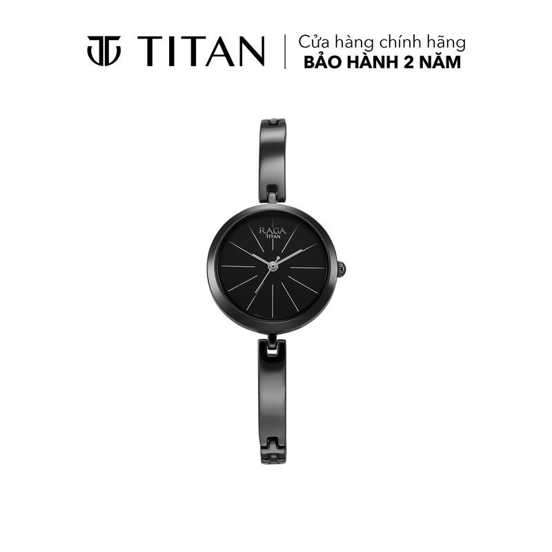 Đồng hồ Nữ TITAN dây kim loại Raga Viva màu Đen 28 mm - 2606QM04 ...