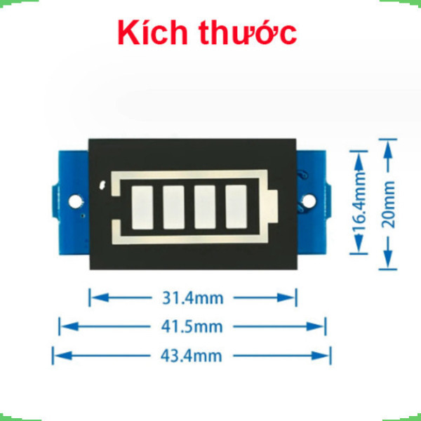 Mạch Led báo mức Pin, báo dung lượng pin Lithium 18650