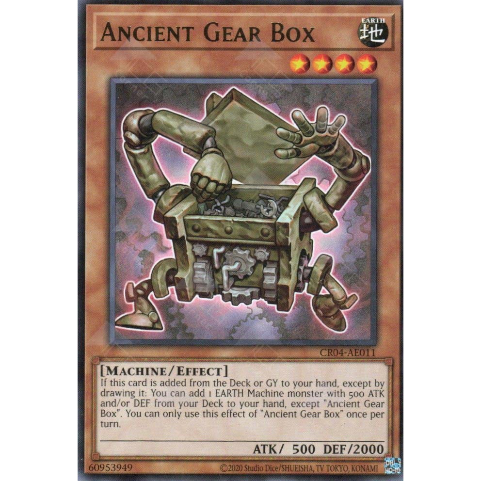 [ Bài Yugioh Chính Hãng ] CR04AE011 Ancient Gear Box Rare Shopee