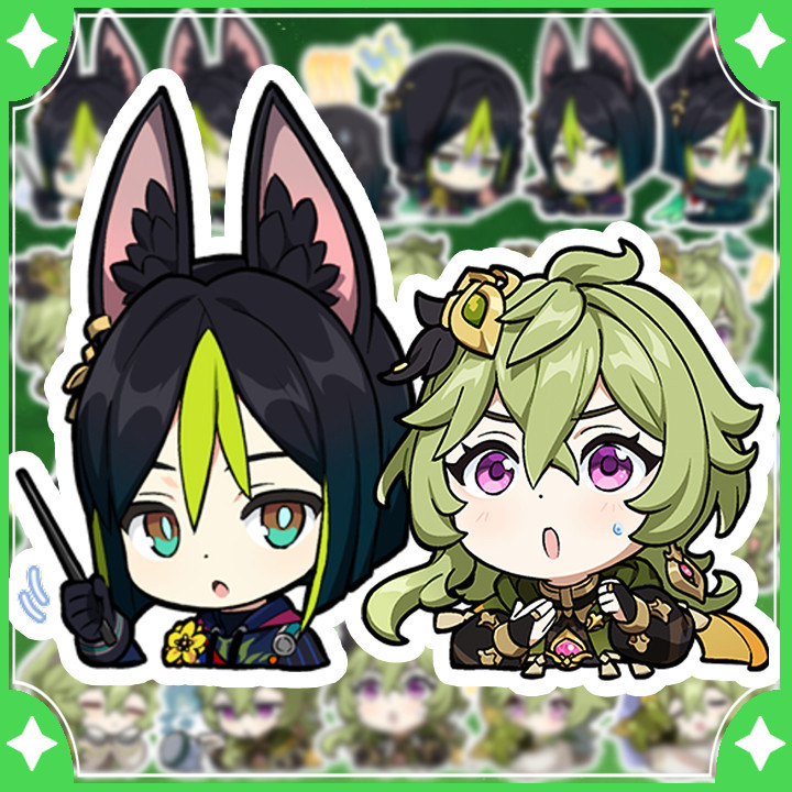 [Genshin Impact] Sticker Tighnari và Collei - Hình dán đội kiểm lâm ...