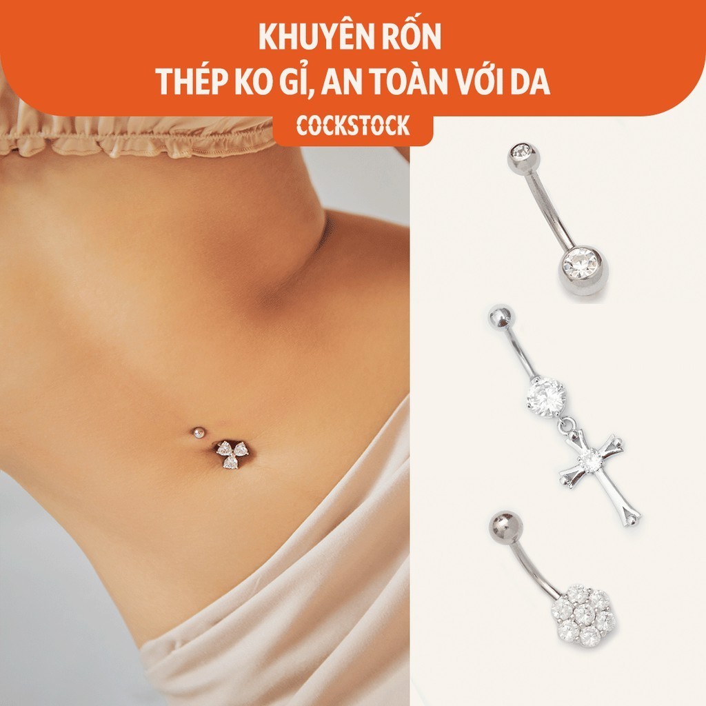 Khuyên rốn đính đá | Shopee Việt Nam