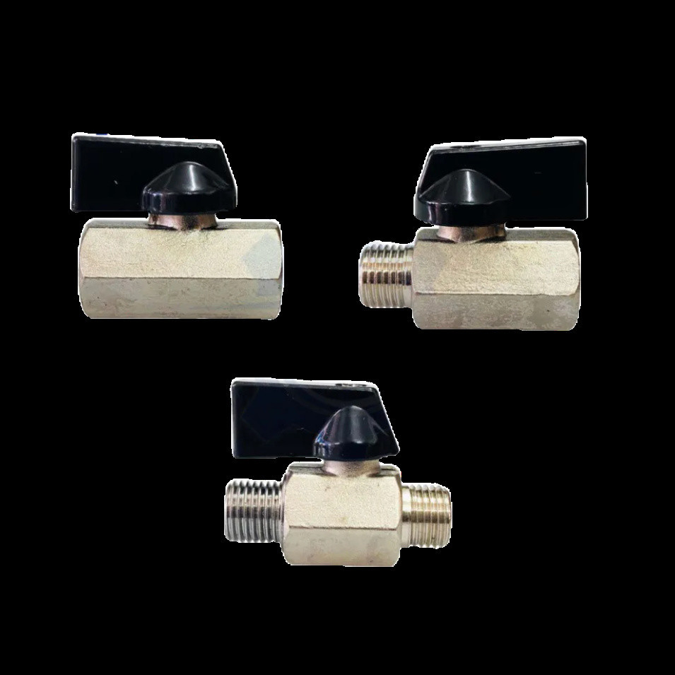 ATS_Van Bi Mini Đồng Xi – Van Bi Đồng Tay Gạt Mini - Van Khí Nén Mini ...