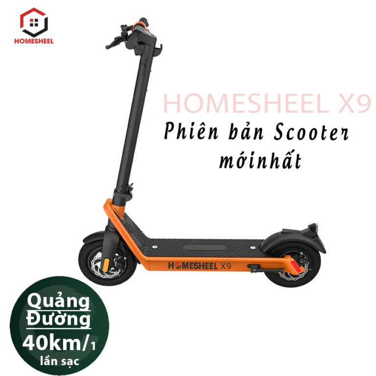 Xe Scooter điện HOMESHEEL X9 PLus bảo hành 24 Tháng
