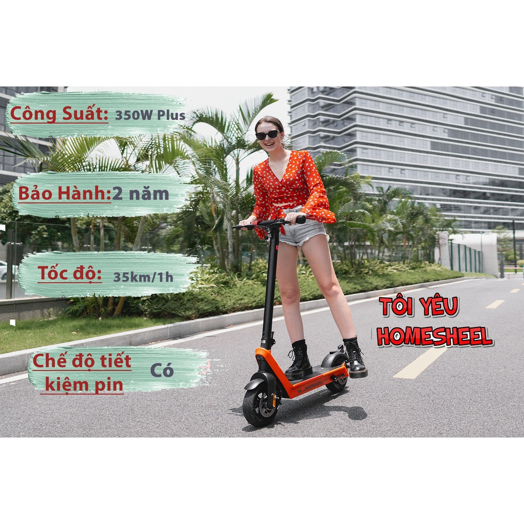 Xe Scooter điện HOMESHEEL X9 PLus bảo hành 24 Tháng