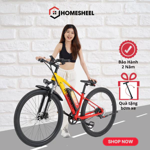 XE ĐẠP ĐIỆN THỂ THAO TRỢ LỰC HOMESHEEL MONDAY, BẢO HẢNH 2 NĂM