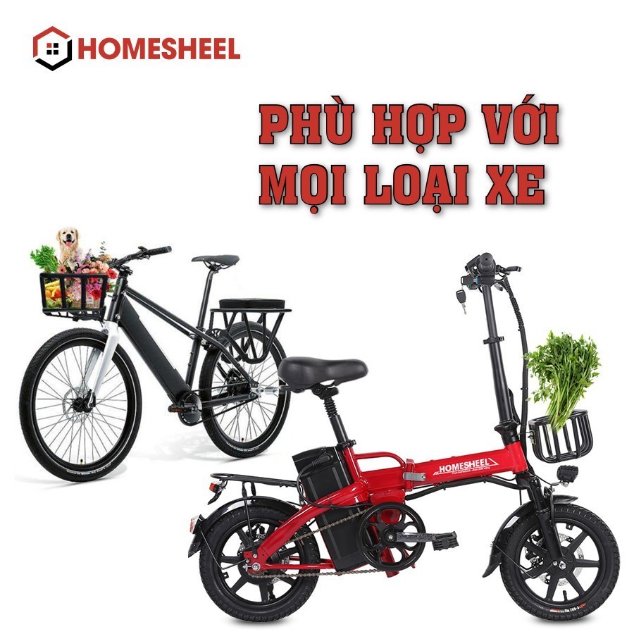 Giỏ xe đạp điện, rổ xe đạp homesheel. phù hợp với mọi loại xe, sơn tĩnh điện cao cấp