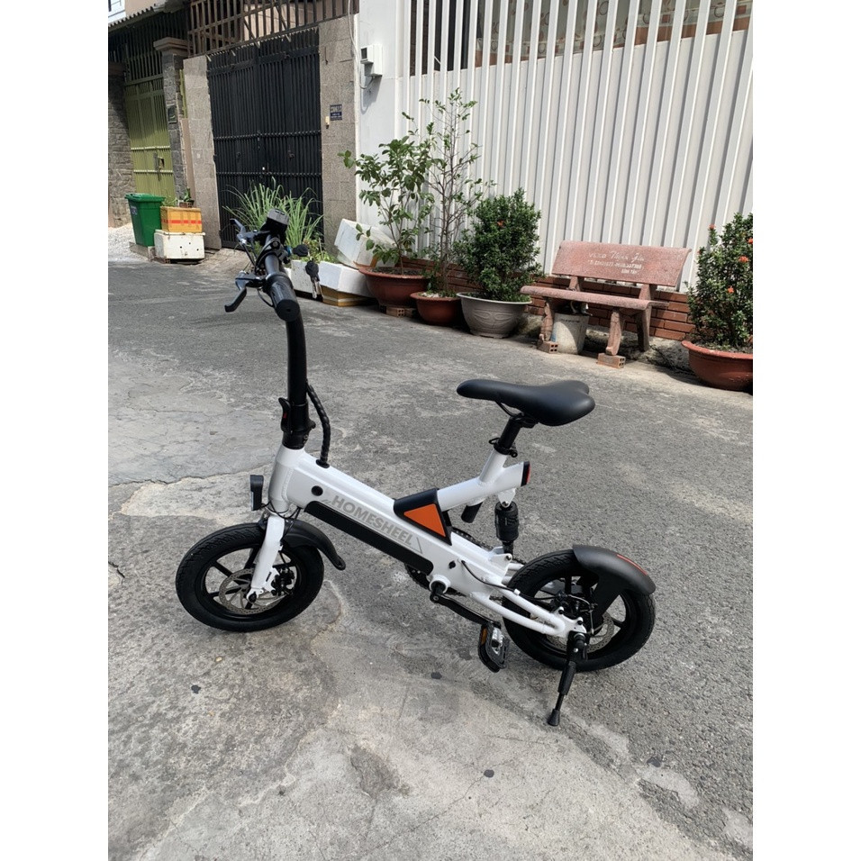 Xe đạp điện gấp Homesheel T6 dành cho học sinh, xe đạp điện mini mới nhất năm nay bảo hành 24 Thán