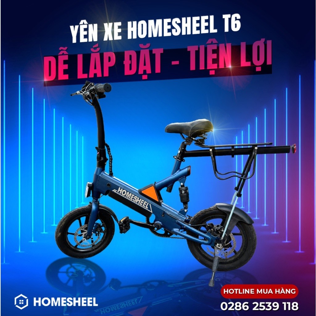 YÊN SAU, GÁC BAGA XE ĐẠP HOMESHEEL T6