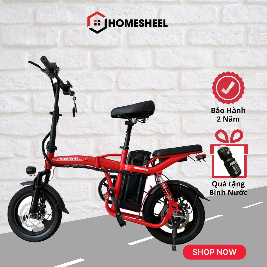 Xe đạp điện gấp gọn thế hệ mới ra mắt HOMESHEEL T5S PLUS ( Xanh dương) (new)