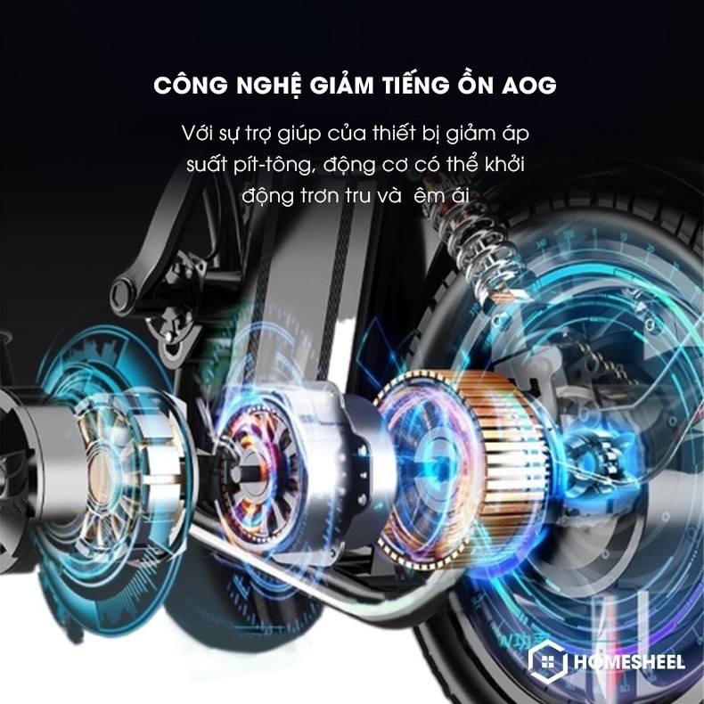 Xe đạp điện gấp gọn thế hệ mới ra mắt HOMESHEEL T5S PLUS ( Xanh dương) (new)
