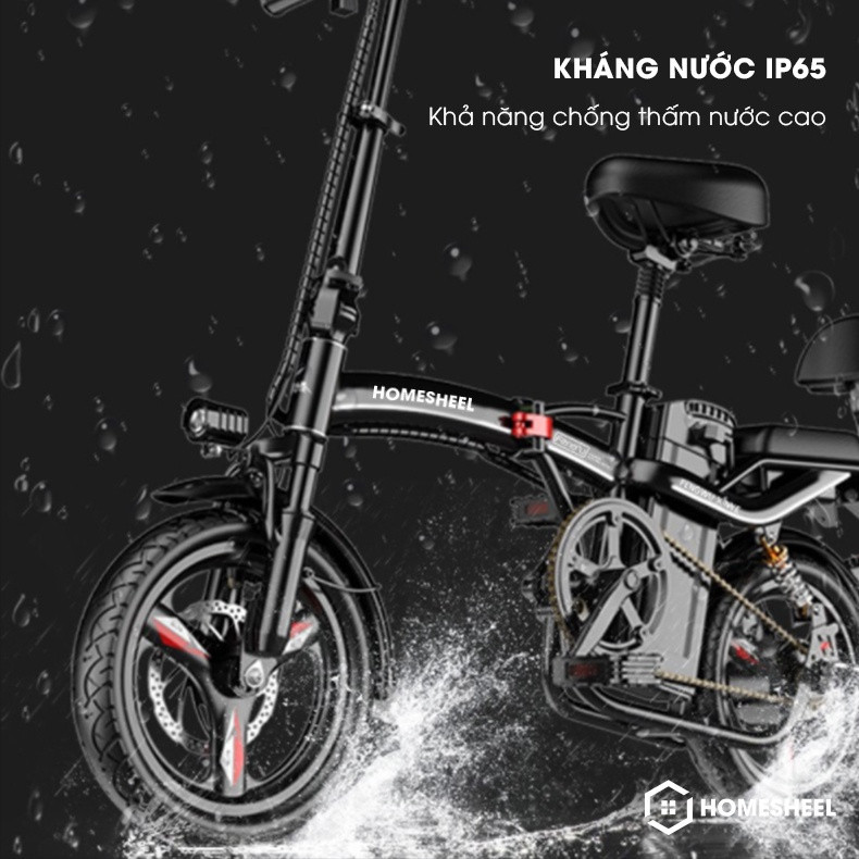 Xe đạp điện gấp gọn Homesheel T5s Plus Bảo hành 24 Tháng
