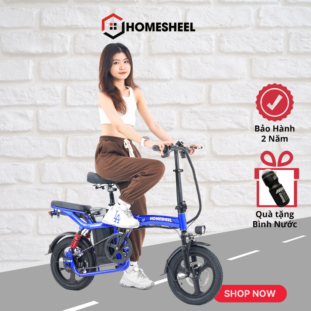 Xe đạp điện trợ lực gấp gọn Homesheel T5s Plus _ Chính hãng_Bảo hành 2 năm