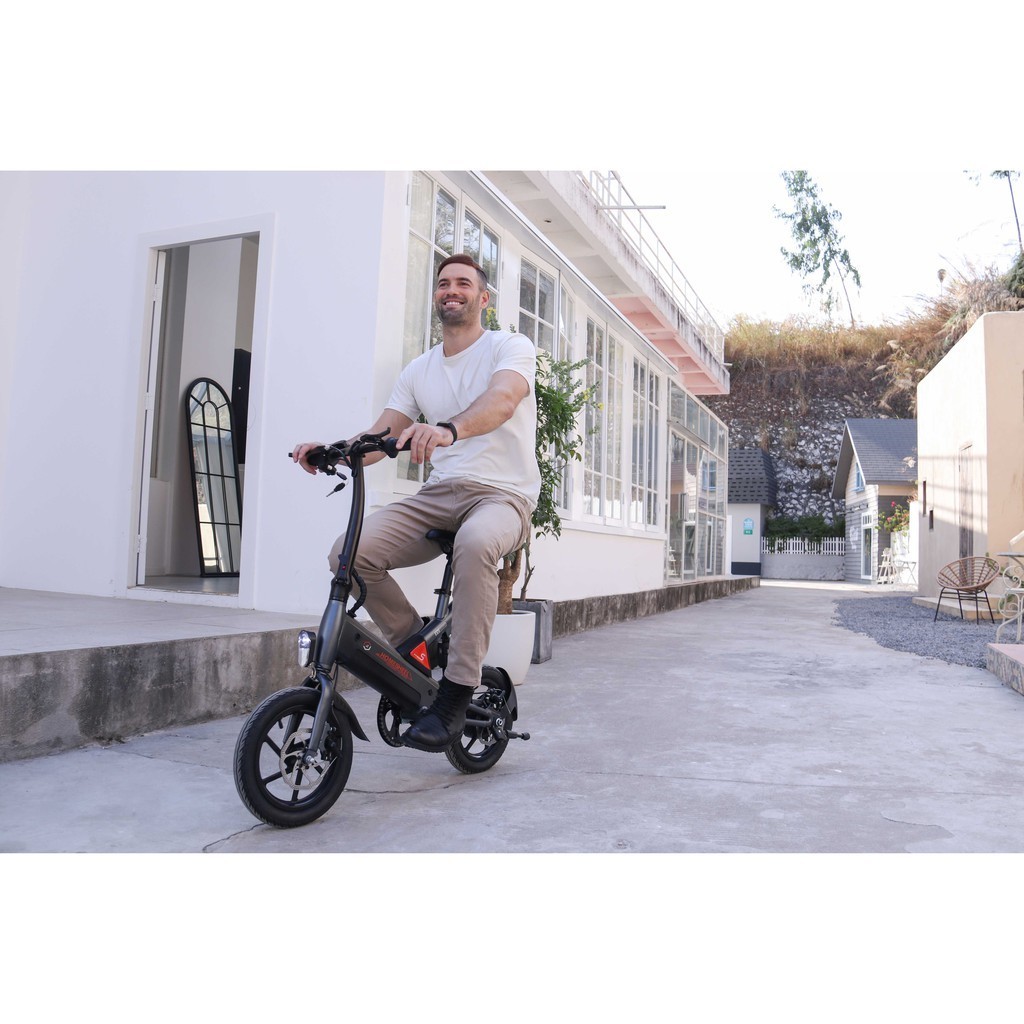Xe đạp điện gấp Homesheel T6 dành cho học sinh, xe đạp điện mini mới nhất năm nay, bảo hành 2 năm