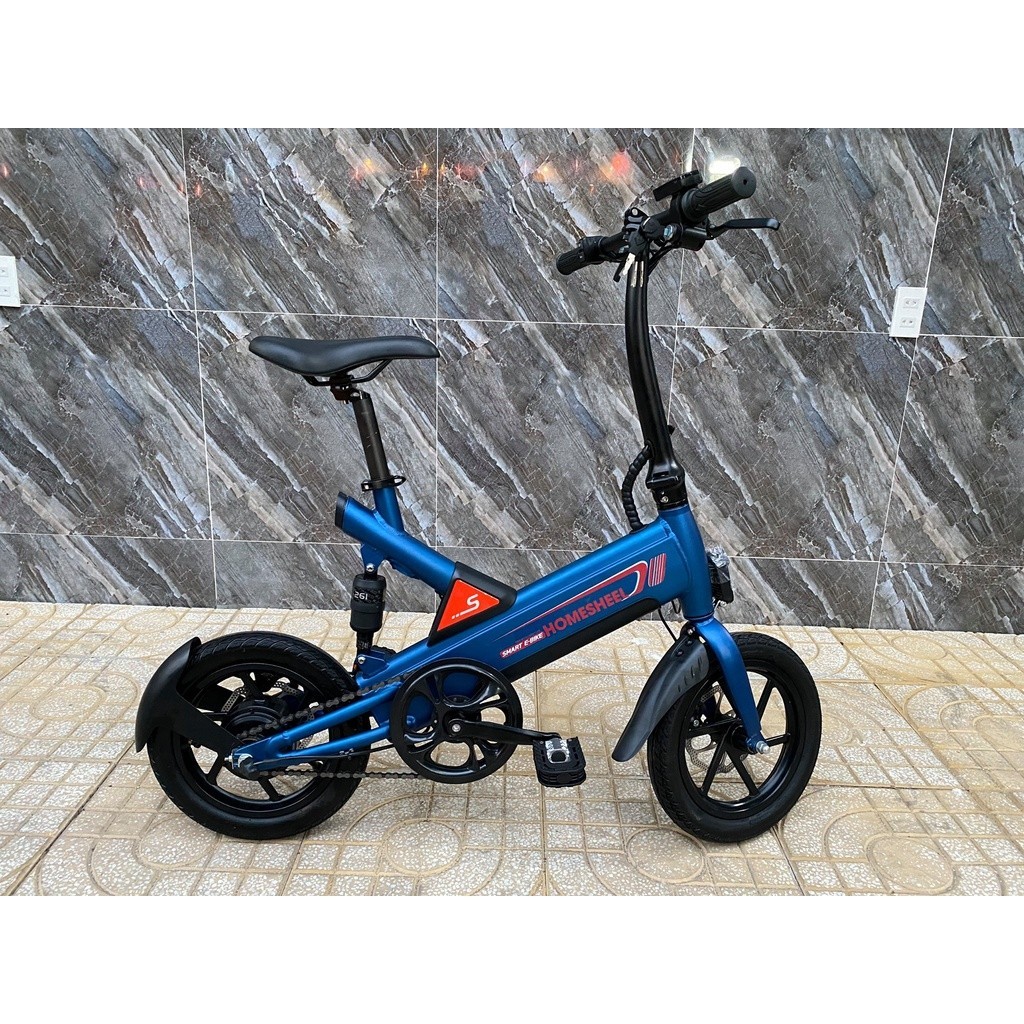 Xe đạp điện gấp Homesheel T6 dành cho học sinh, xe đạp điện mini mới nhất năm nay, bảo hành 2 năm