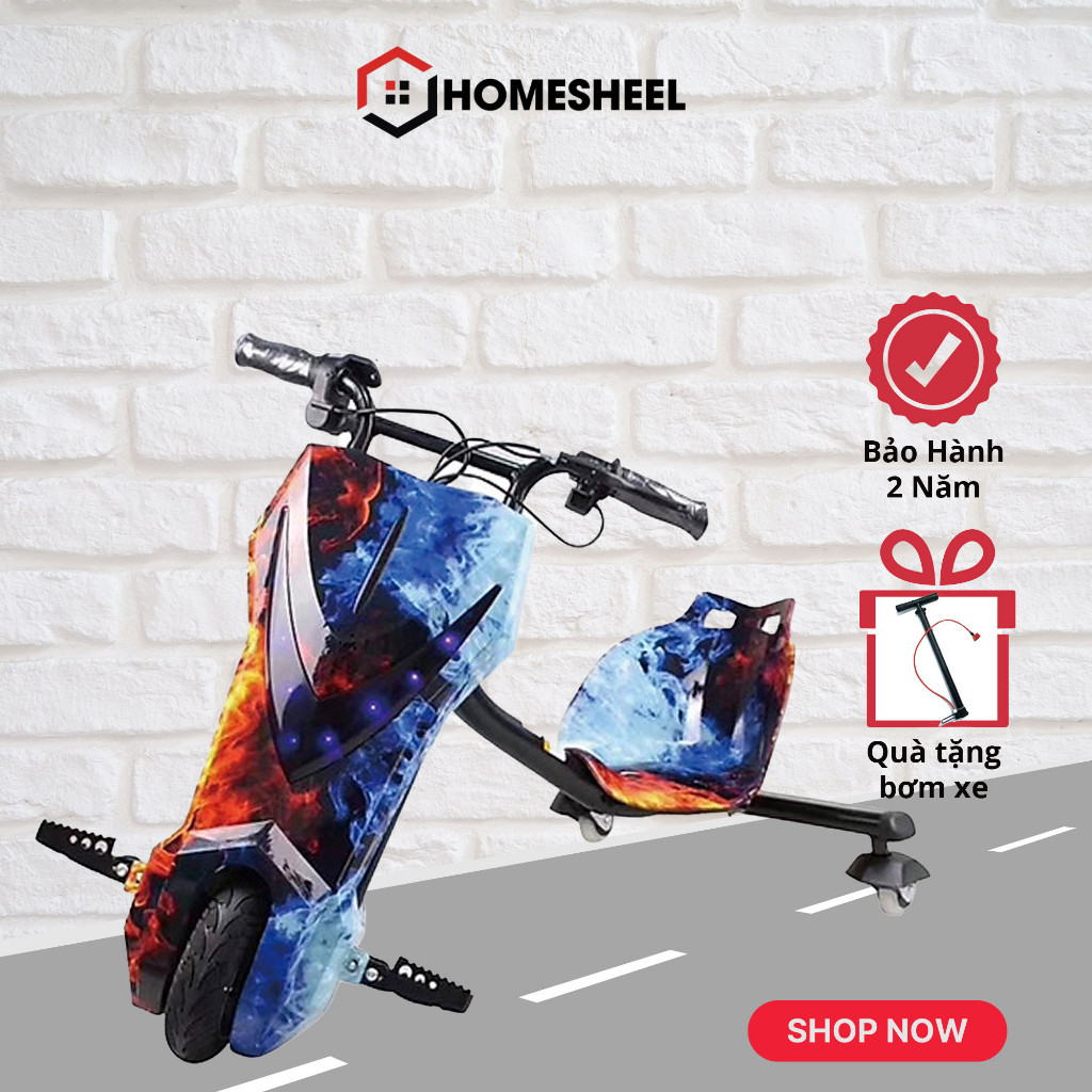 Xe điện ba bánh Homesheel DRIFT D1_Chính hãng HOMESHEEL_bảo hành 2 năm
