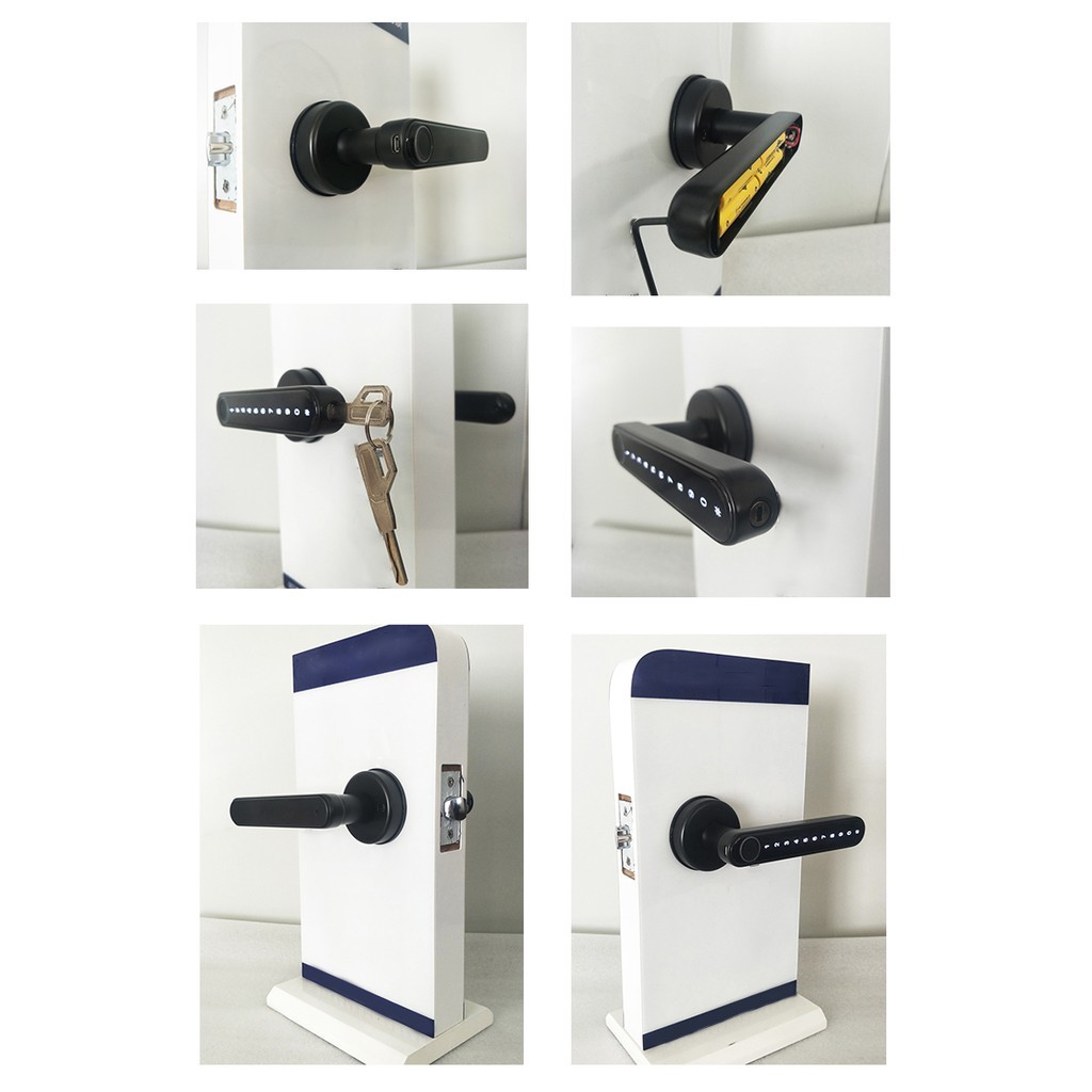 Khóa cửa vân tay tròn dành cho cửa gỗ thông minh Homesheel C1 USA_Chính hãng