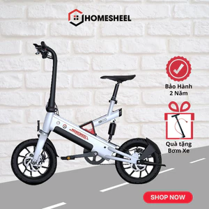 XE ĐIỆN GẤP HOMESHEEL T6 MÀU TRẮNG BẢO HÀNH 2 NĂM