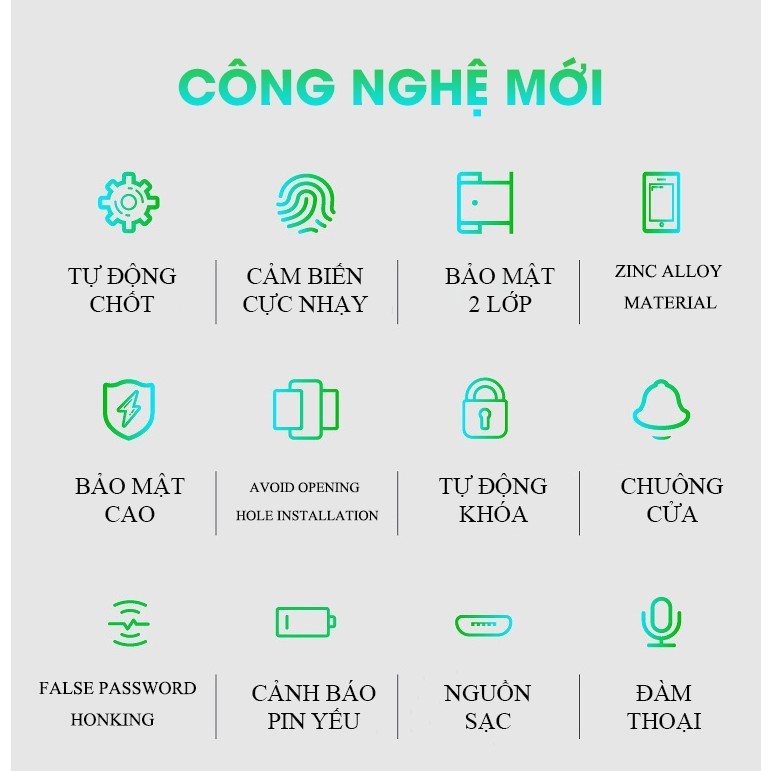 Khóa cửa vân tay thông minh dành cho cửa kính Homesheel G1 (USA)_Chính hãng