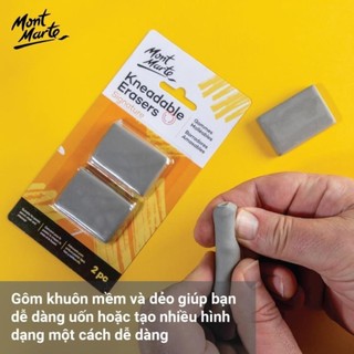 [Hỏa tốc HCM] Vỉ 2 Viên Gôm Đất Sét Dẻo Mont Marte - MAXX0004