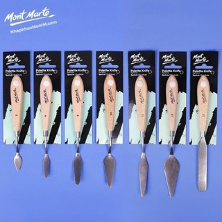 [Hỏa tốc HCM] Bay Pha Màu Cây Lẻ Bằng Thép Không Gỉ, Cán Gỗ Mont Marte