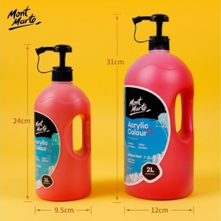 [Hỏa tốc HCM] Màu Acrylic Mont Marte Signature Dạng Bình 2 Lít Có Vòi Chiết