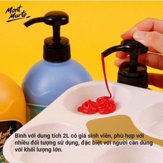 [Hỏa tốc HCM] Màu Acrylic Mont Marte Signature Dạng Bình 2 Lít Có Vòi Chiết