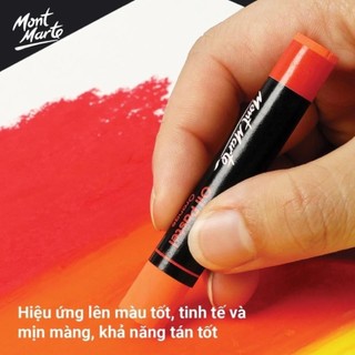 [Hỏa tốc HCM] Màu Sáp Dầu Cao Cấp Mont Marte Bộ 12/24/36/48 Màu